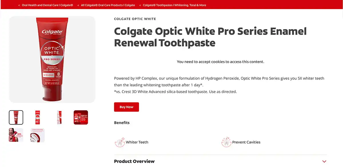 Colgate website