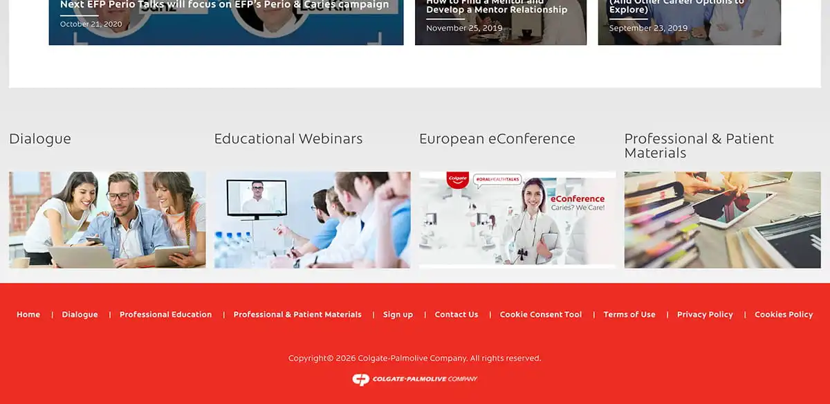 Colgate Talks website