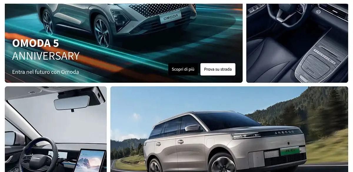 Omoda & Jaecoo website