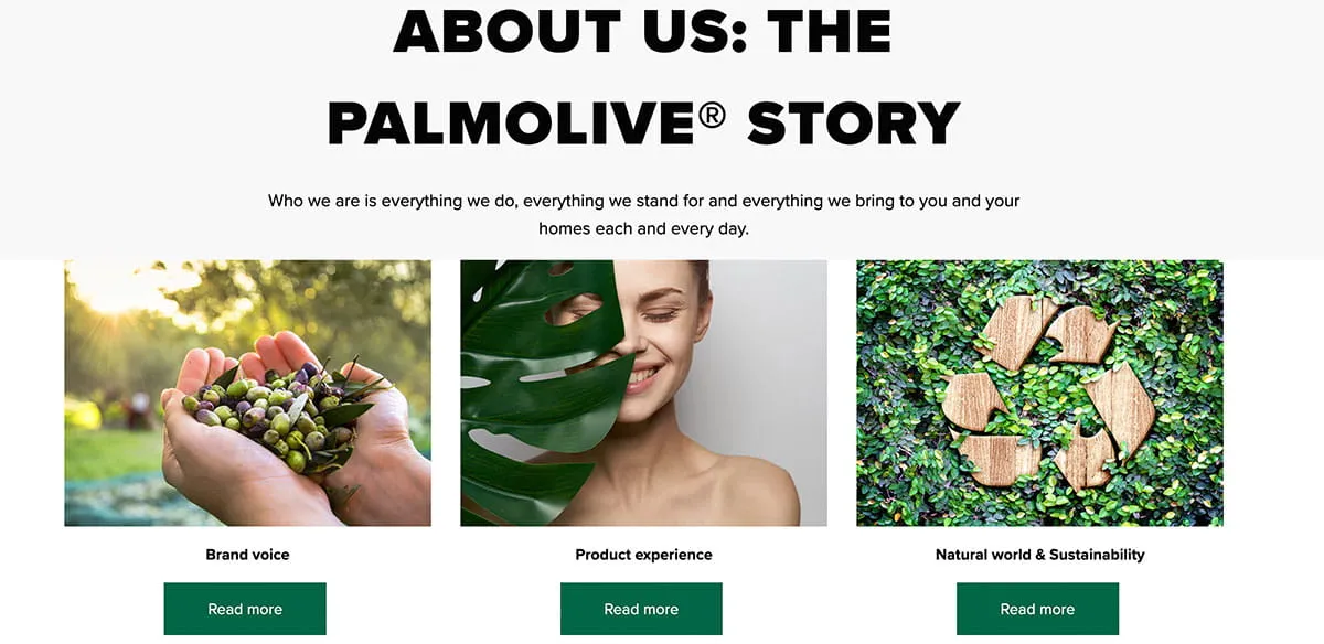 Palmolive website