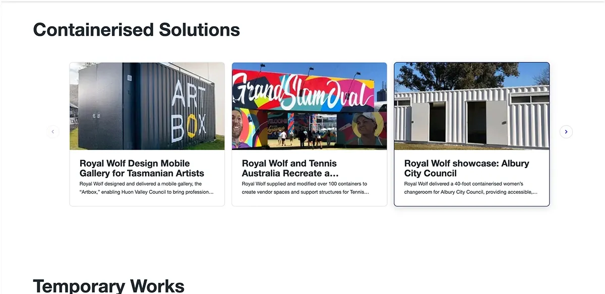 United Rentals website