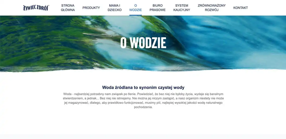 Żywiec Zdrój website